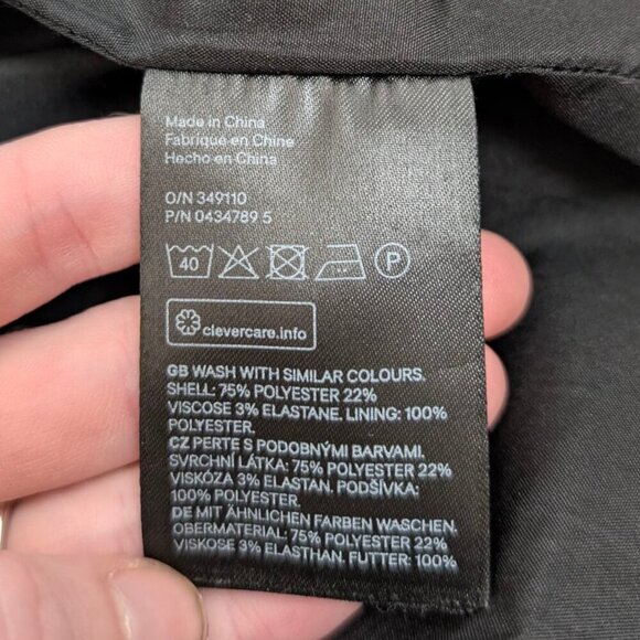 H&M Black Side Zip Coat - Picture 8 of 8